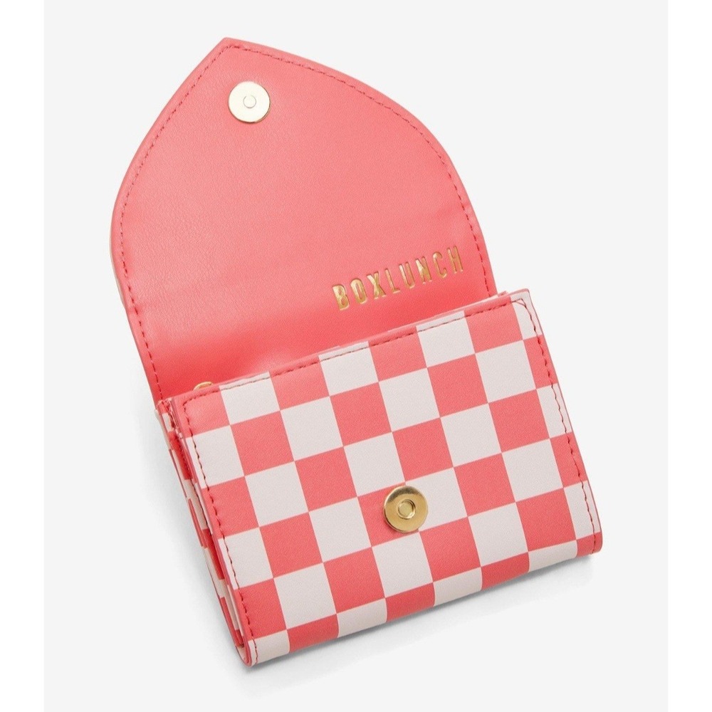 Sanrio My Melody‎ & Kuromi Diner Music  Bow Heart Check Wallet - NWT - Picture 4 of 4